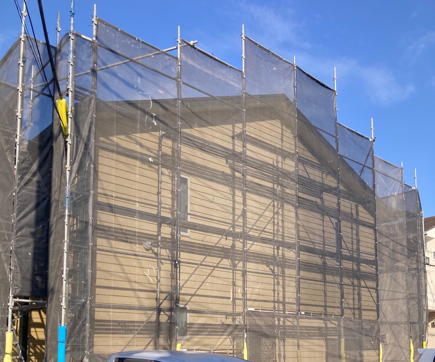 【足場】相模原市南区東林間にて仮設工事