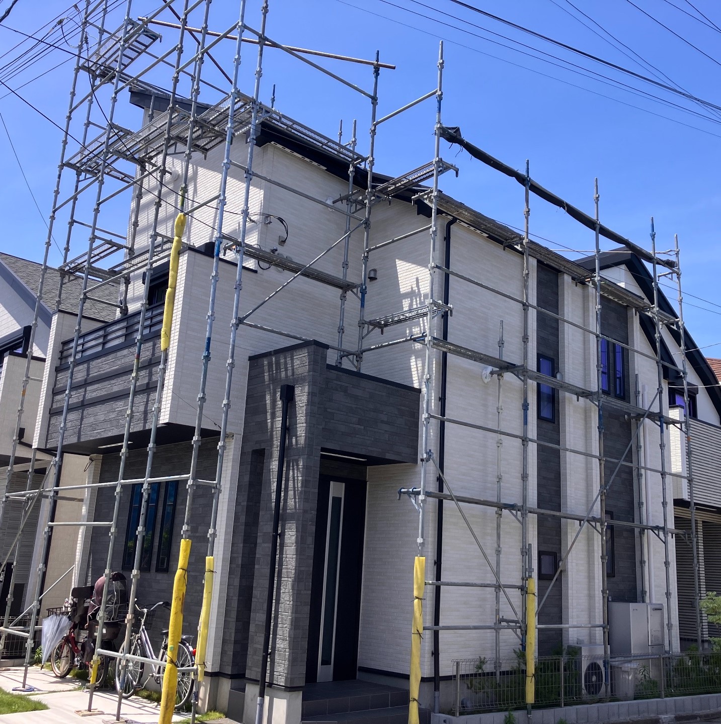 【足場】杉並区宮前にて仮設工事