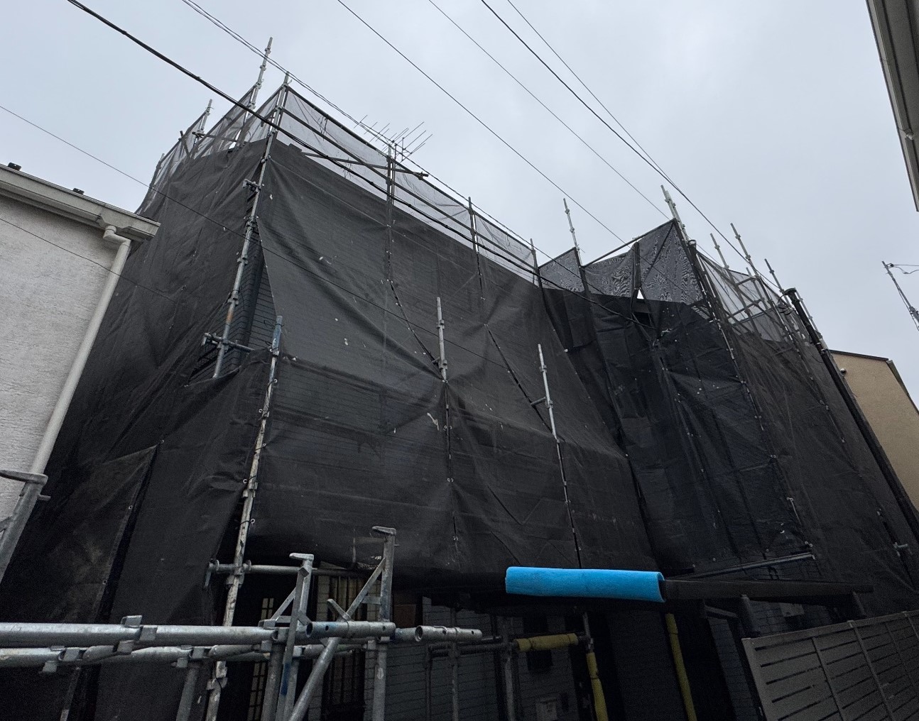 【足場】武蔵野市吉祥寺北町にて仮設工事