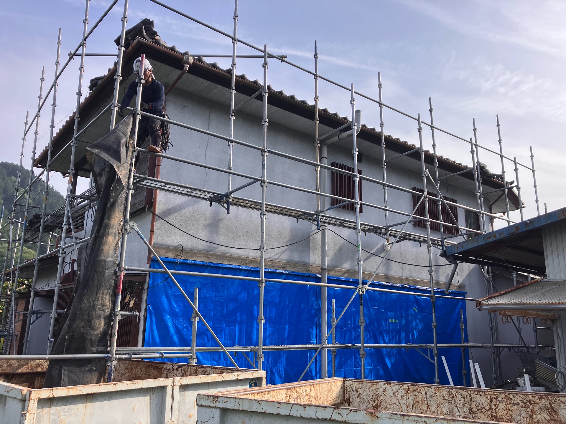 【足場】相模原市緑区青山にて仮設工事