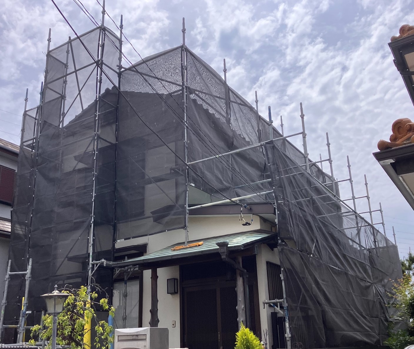 【足場】磯子区杉田にて仮設工事