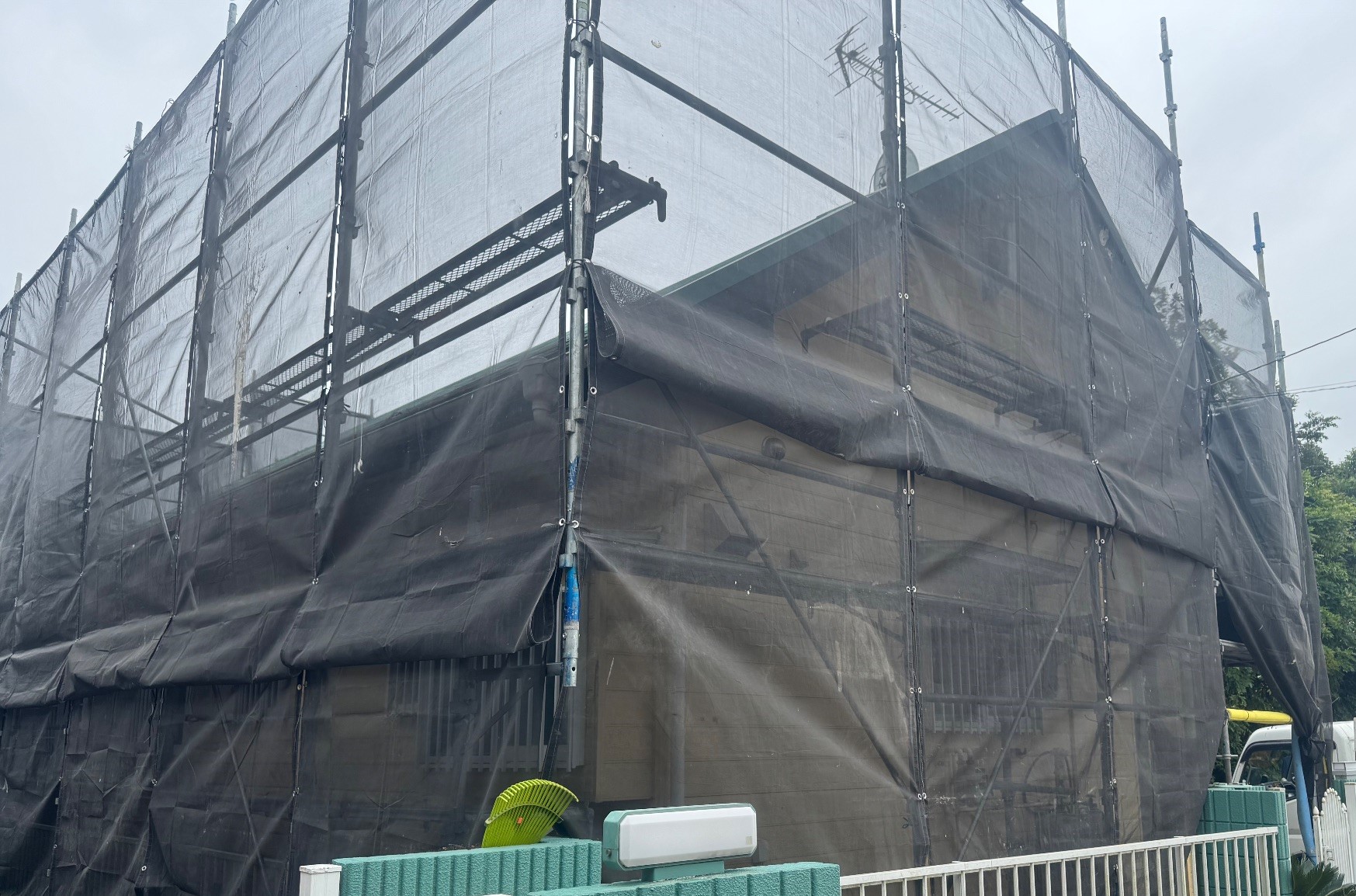 【足場】千葉県山武市井之内にて仮設工事