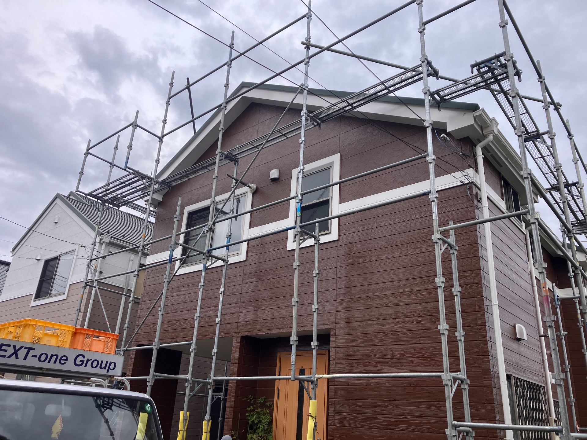 【足場】町田市下小山田町にて仮設工事