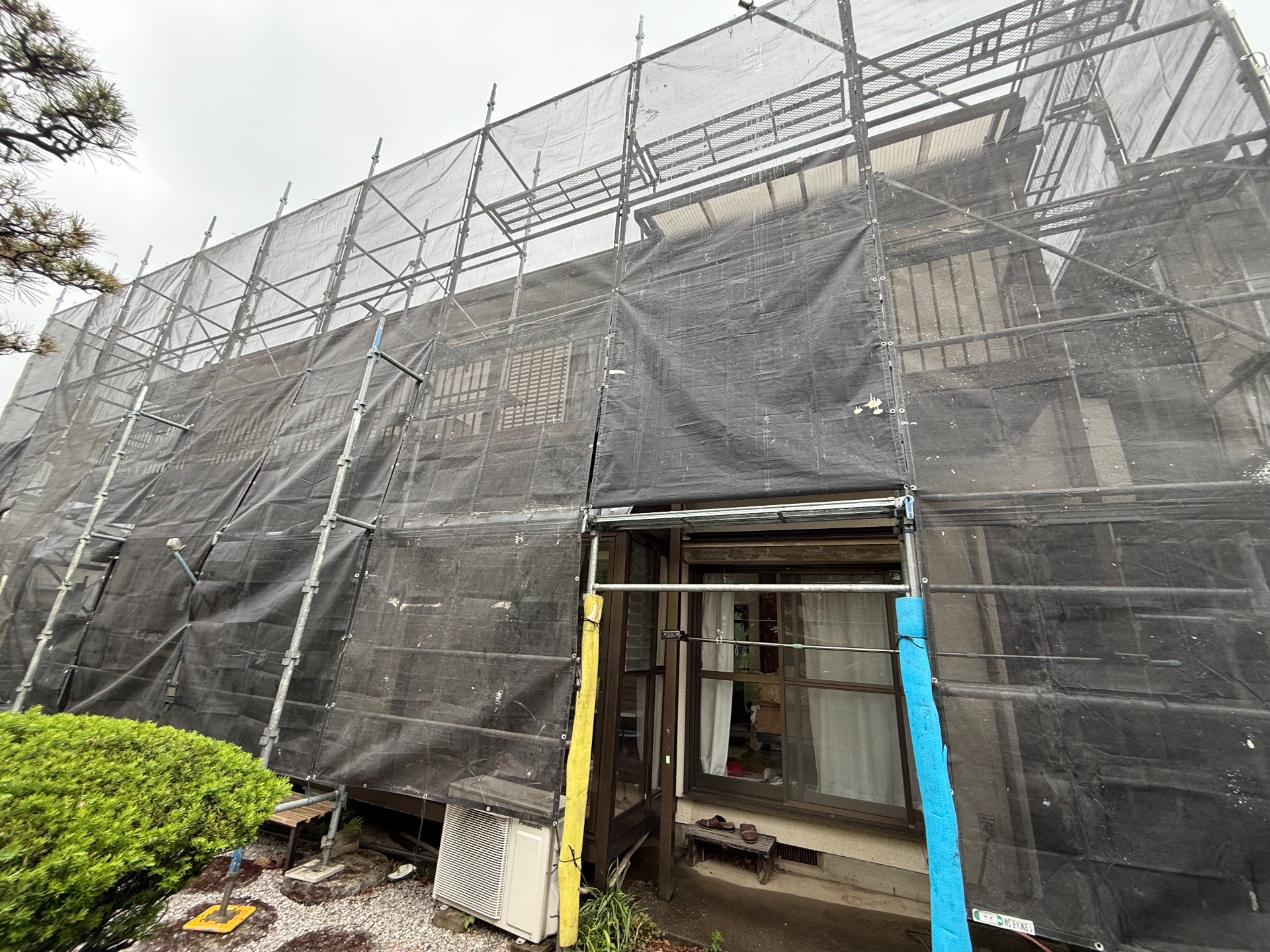 【足場】日野市神明にて仮設工事