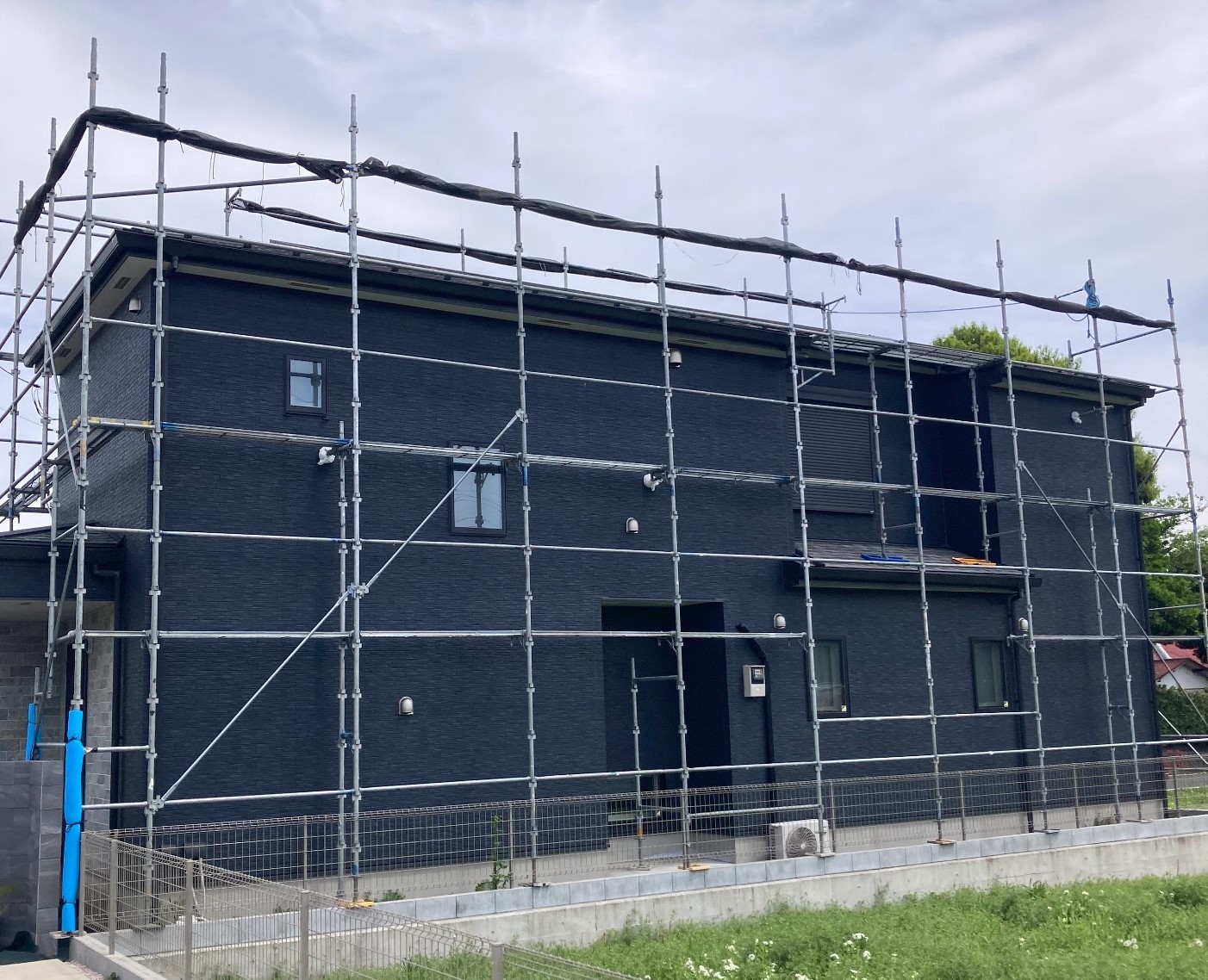 【足場】足柄上郡開成町吉田島にて仮設工事