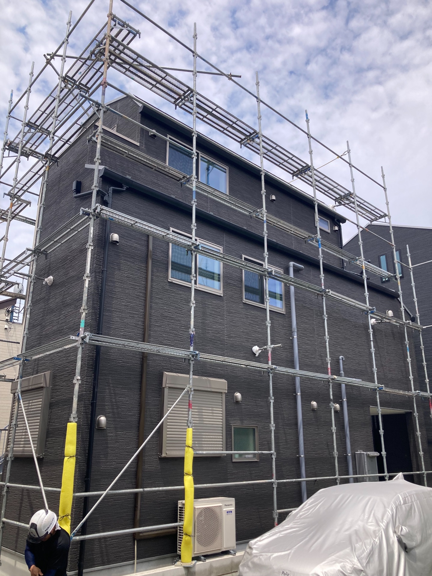 【足場】足立区中川にて仮設工事