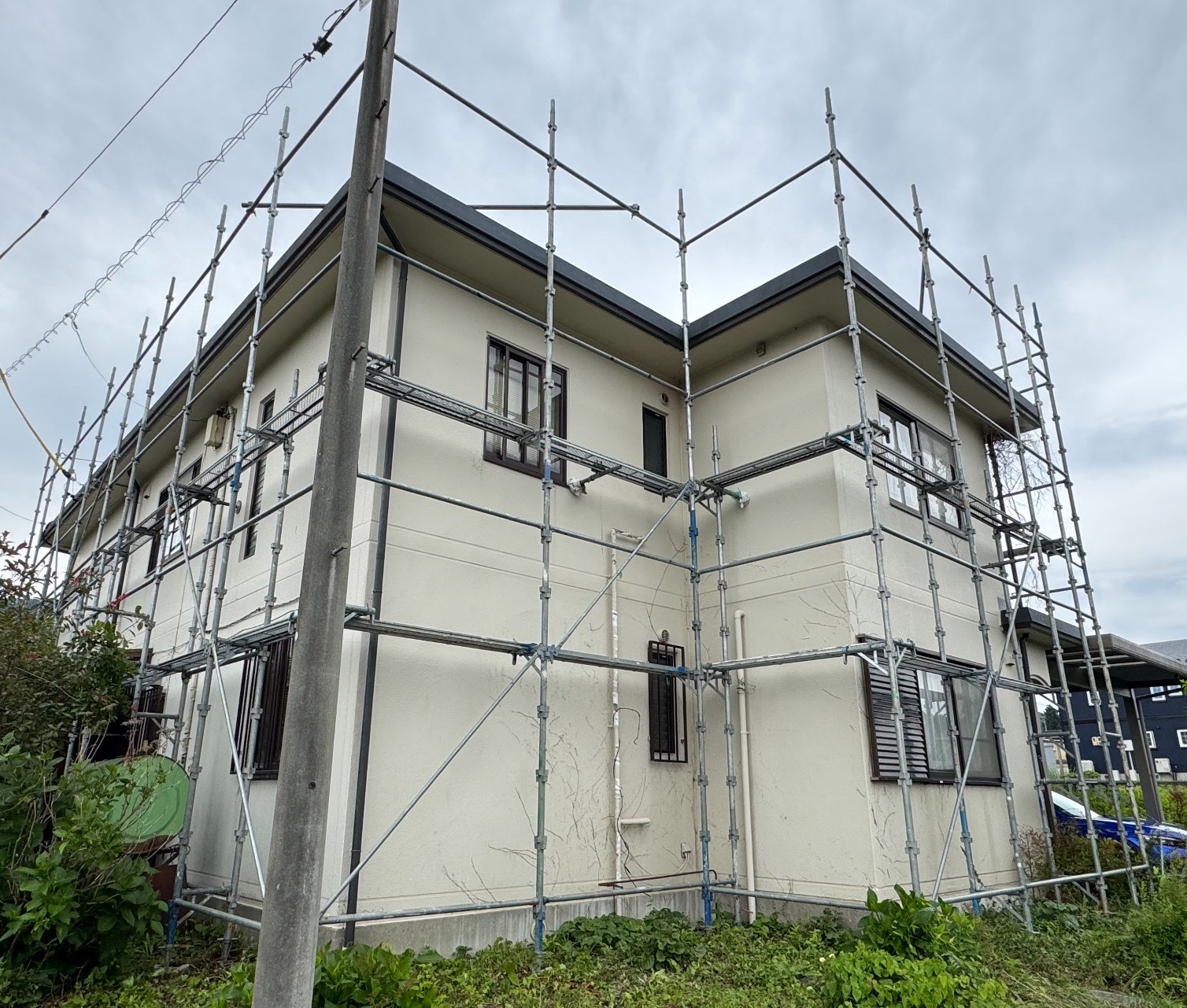 【足場】長野県上伊那郡辰野町樋口にて仮設工事