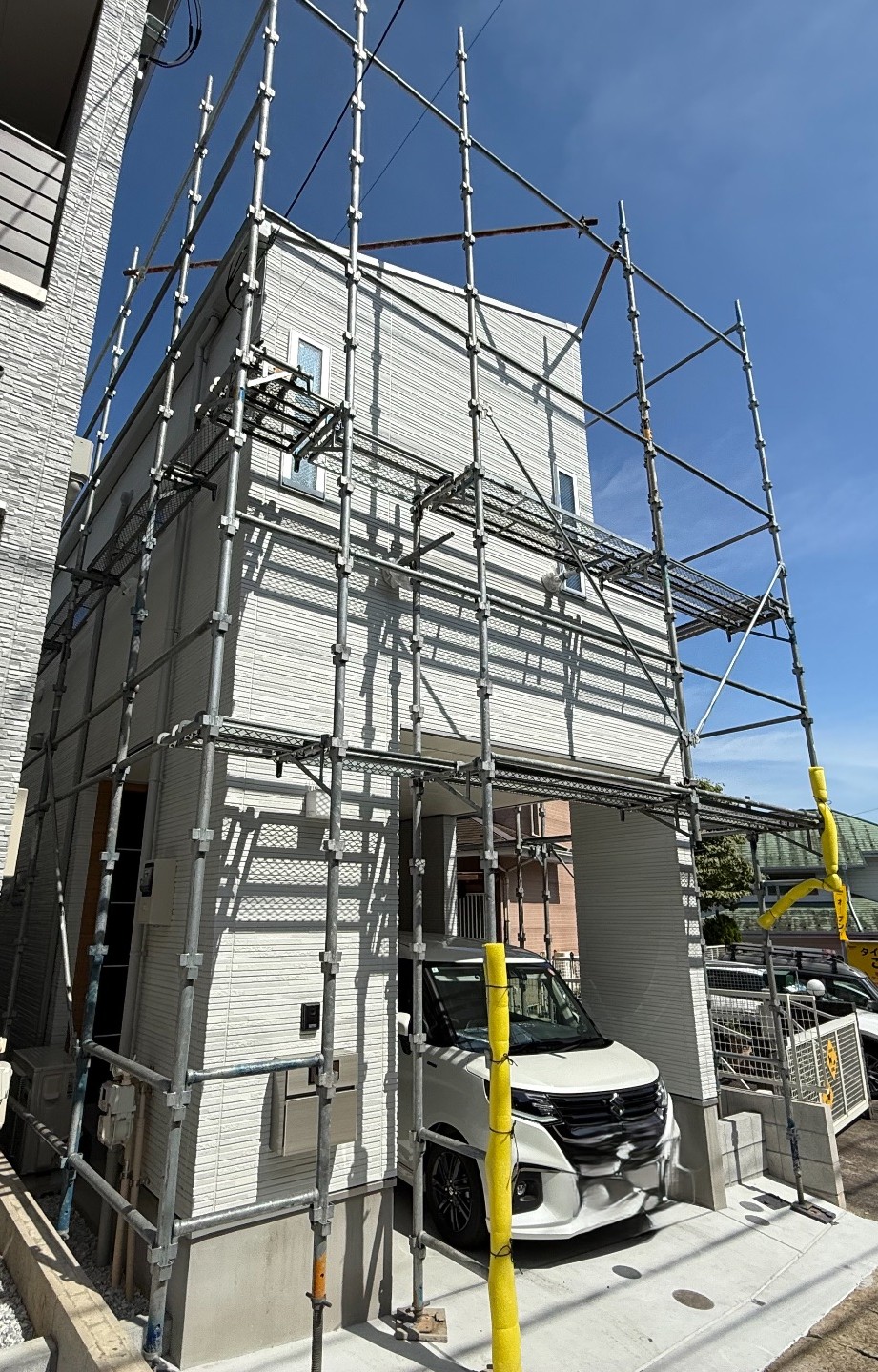【足場】横浜市緑区長津田にて仮設工事