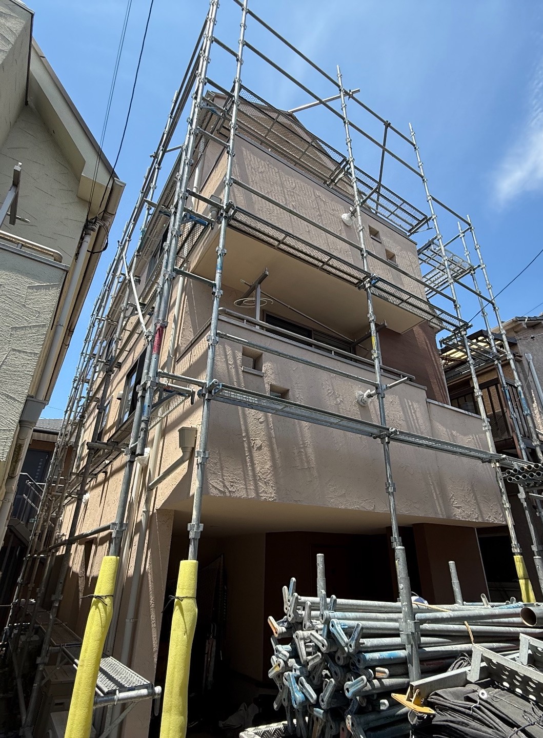 【足場】葛飾区高砂にて仮設工事