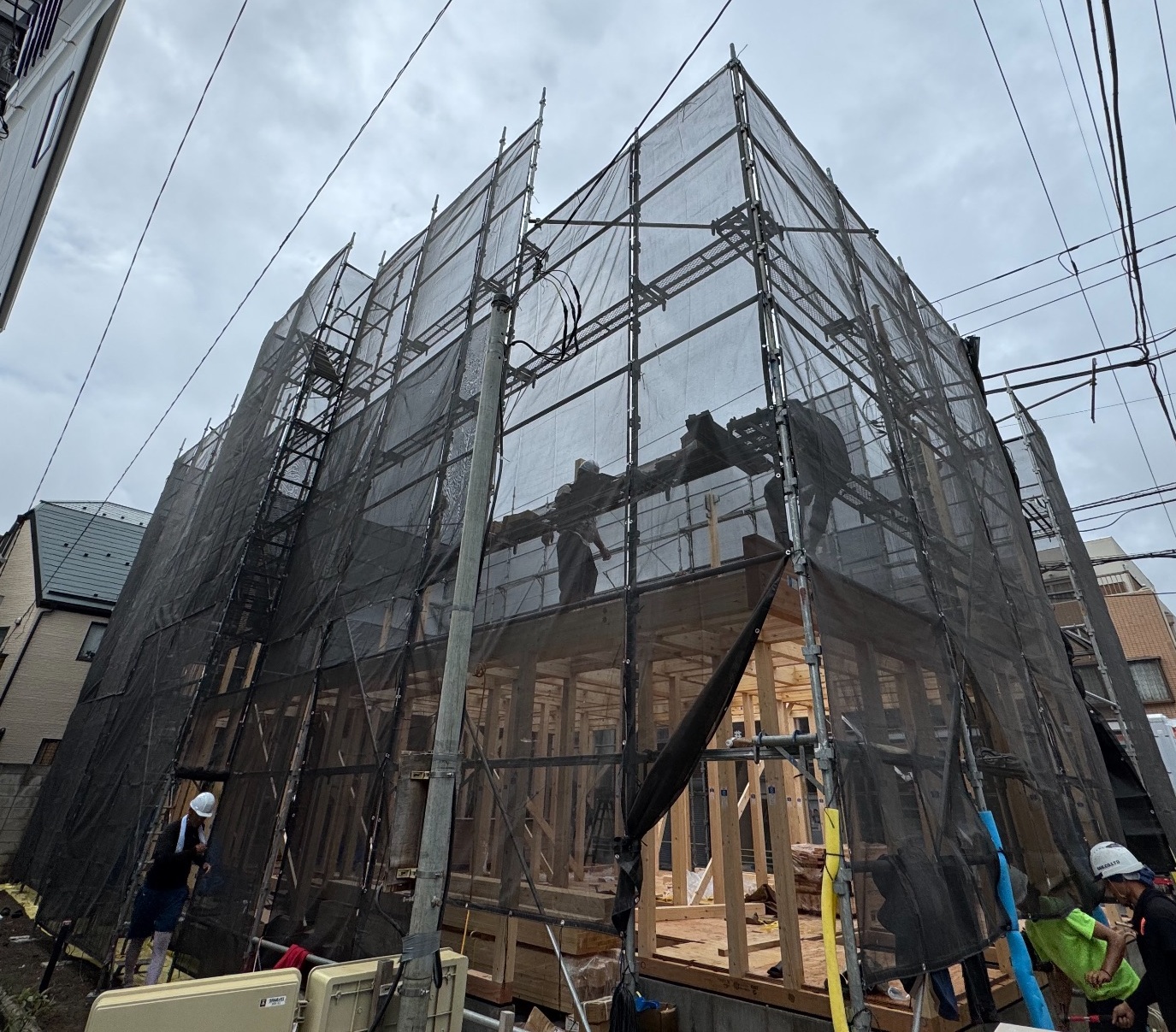 【足場】葛飾区細田にて仮設工事