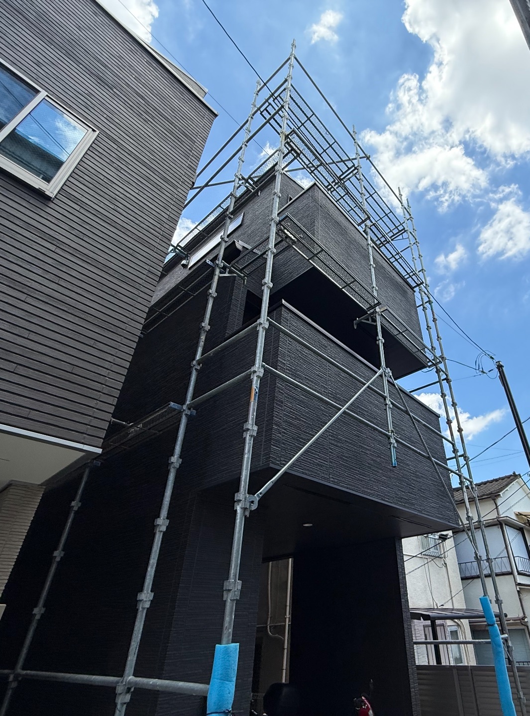【足場】杉並区高円寺南にて仮設工事