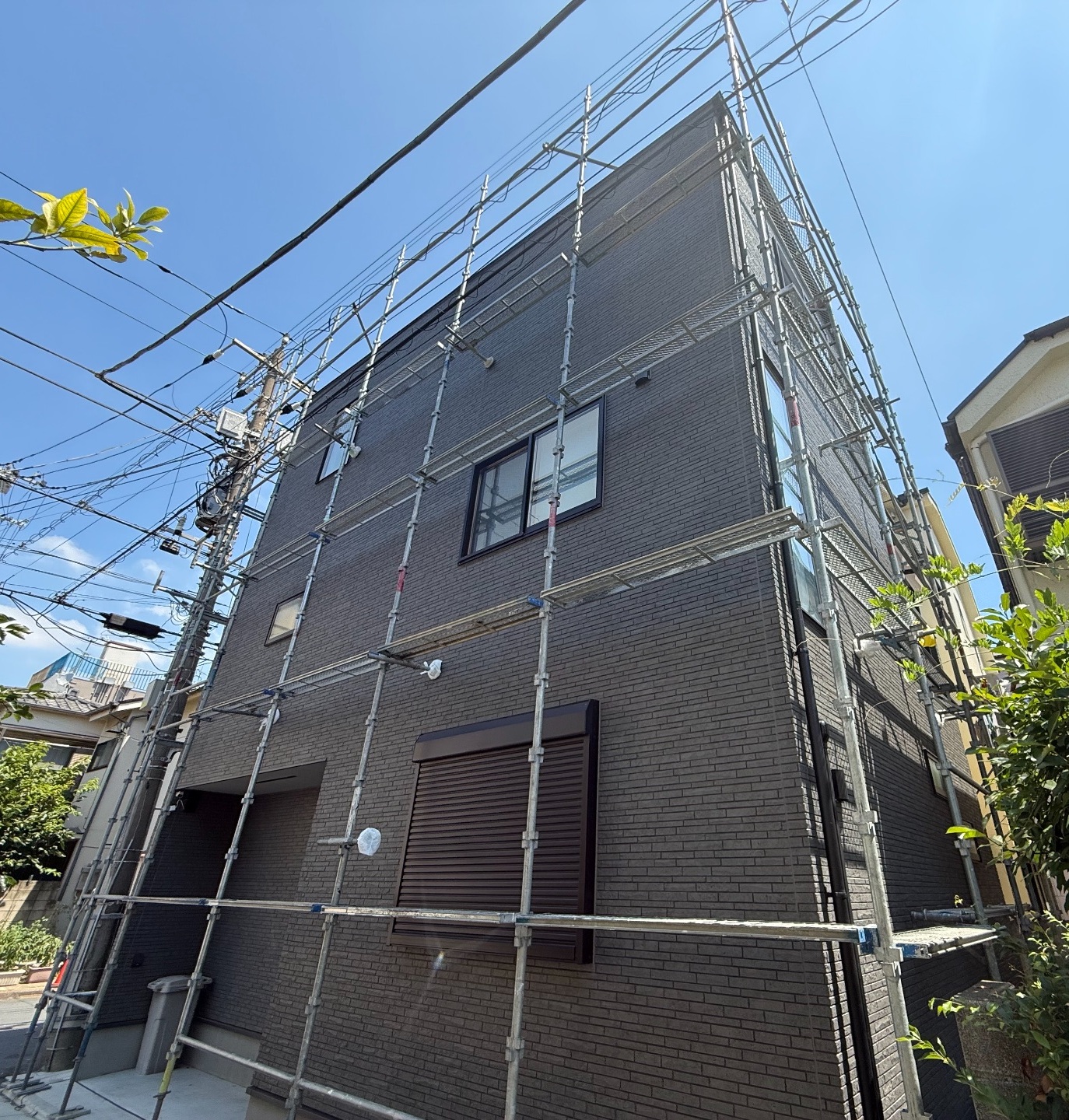 【足場】大田区池上にて仮設工事