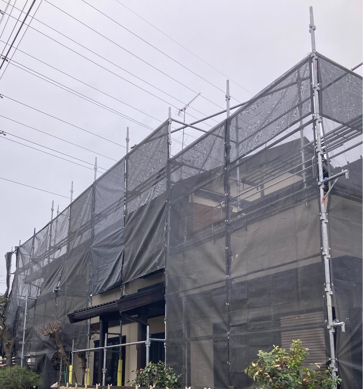 【足場】相模原市中央区淵野辺本町にて仮設工事