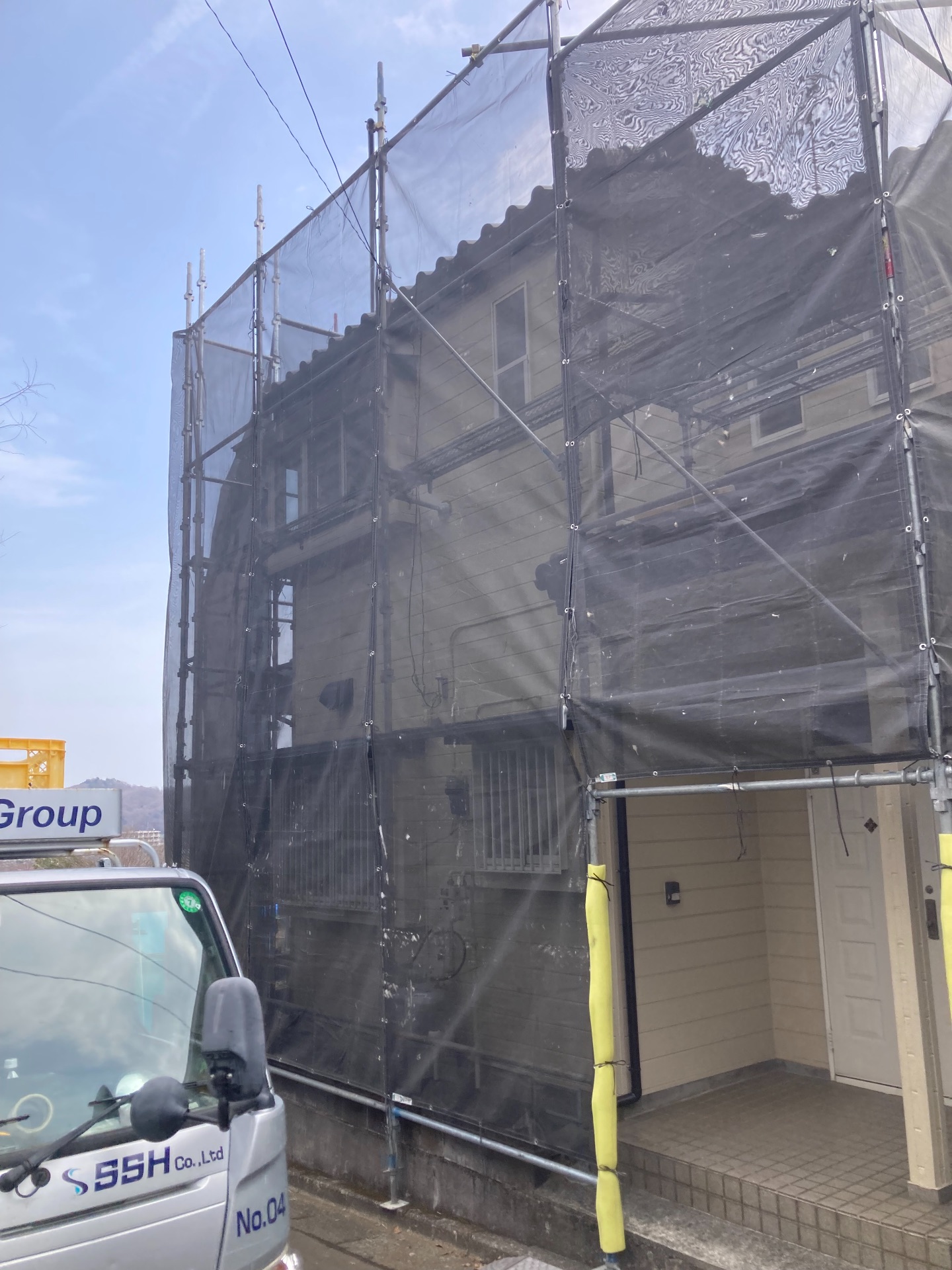 【足場】秦野市曽屋にて仮設工事