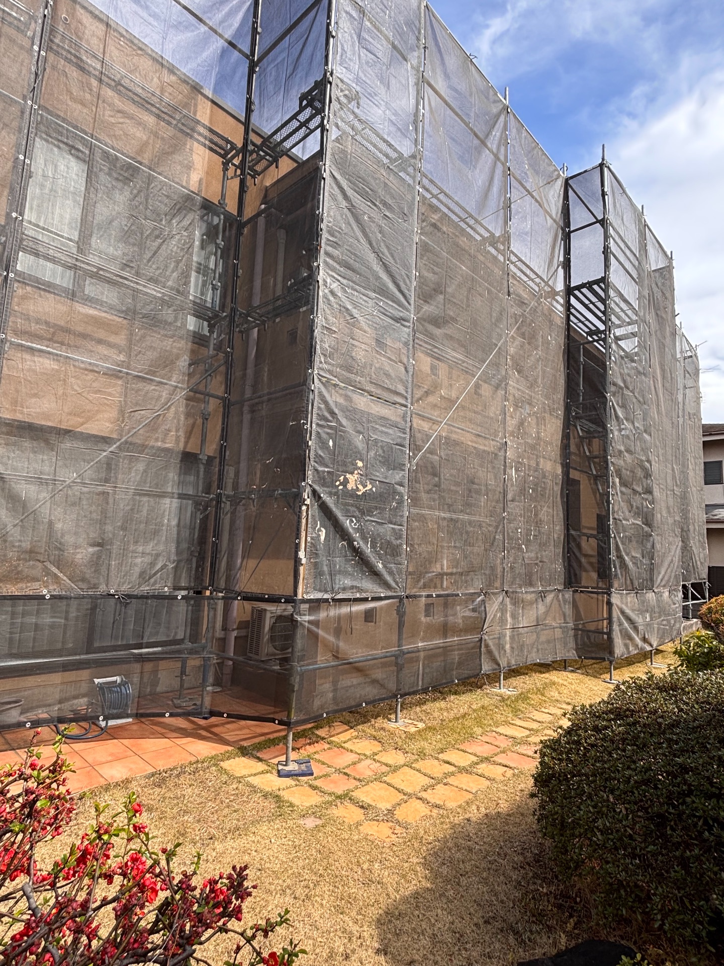 【足場】品川区旗の台にて仮設工事