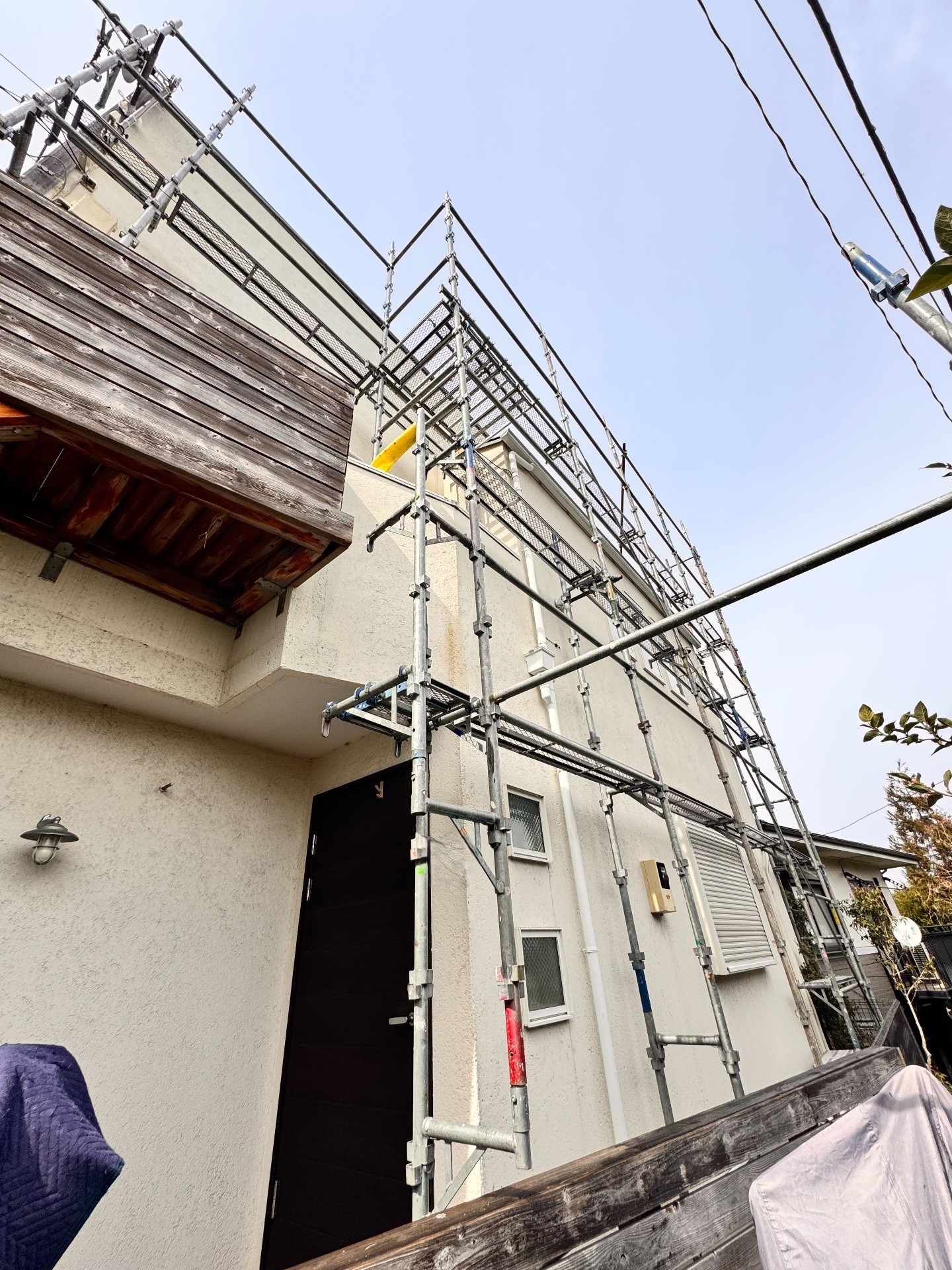 【足場】藤沢市大鋸にて仮設工事