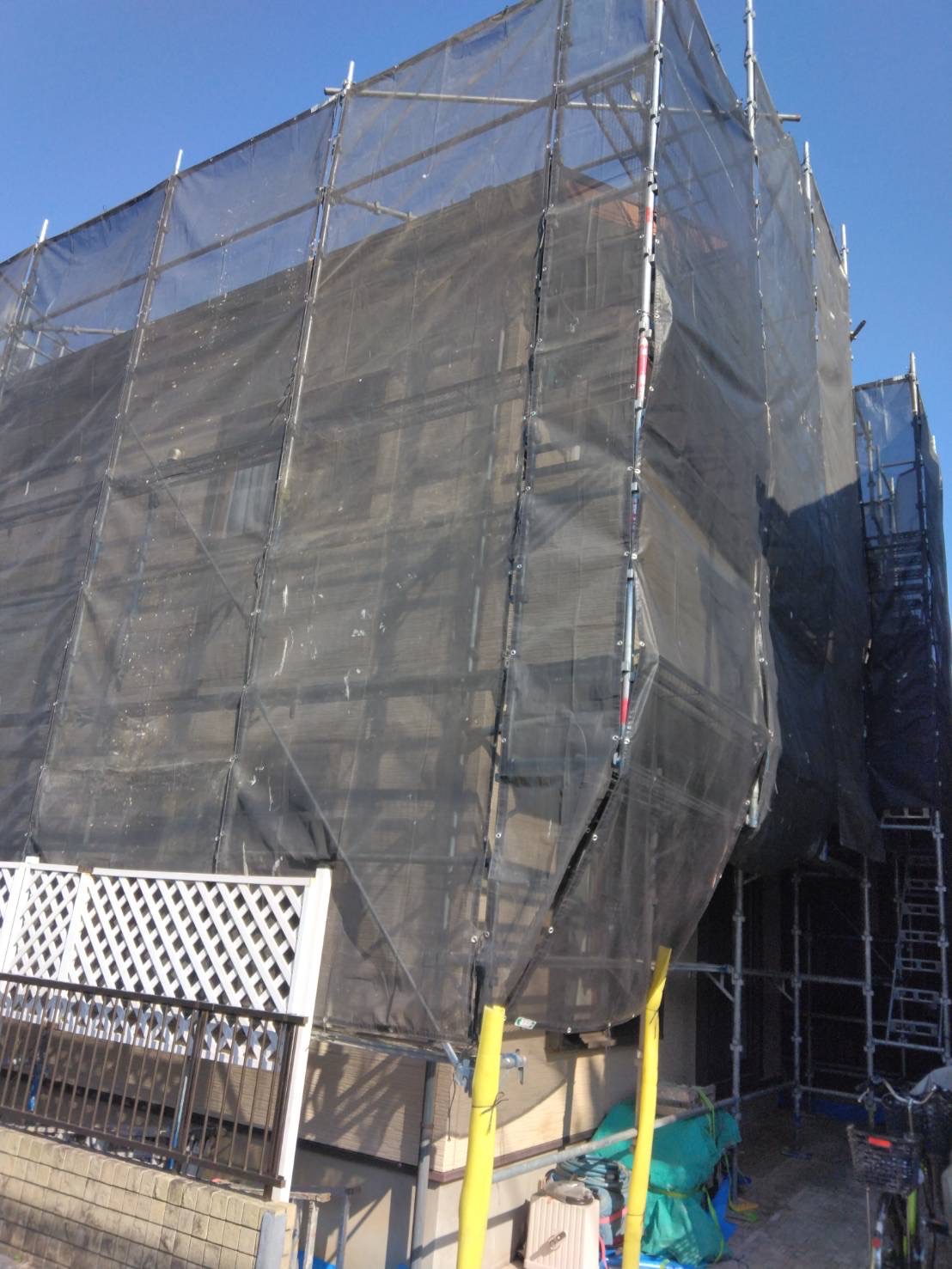 【足場】立川市砂川町にて仮設工事