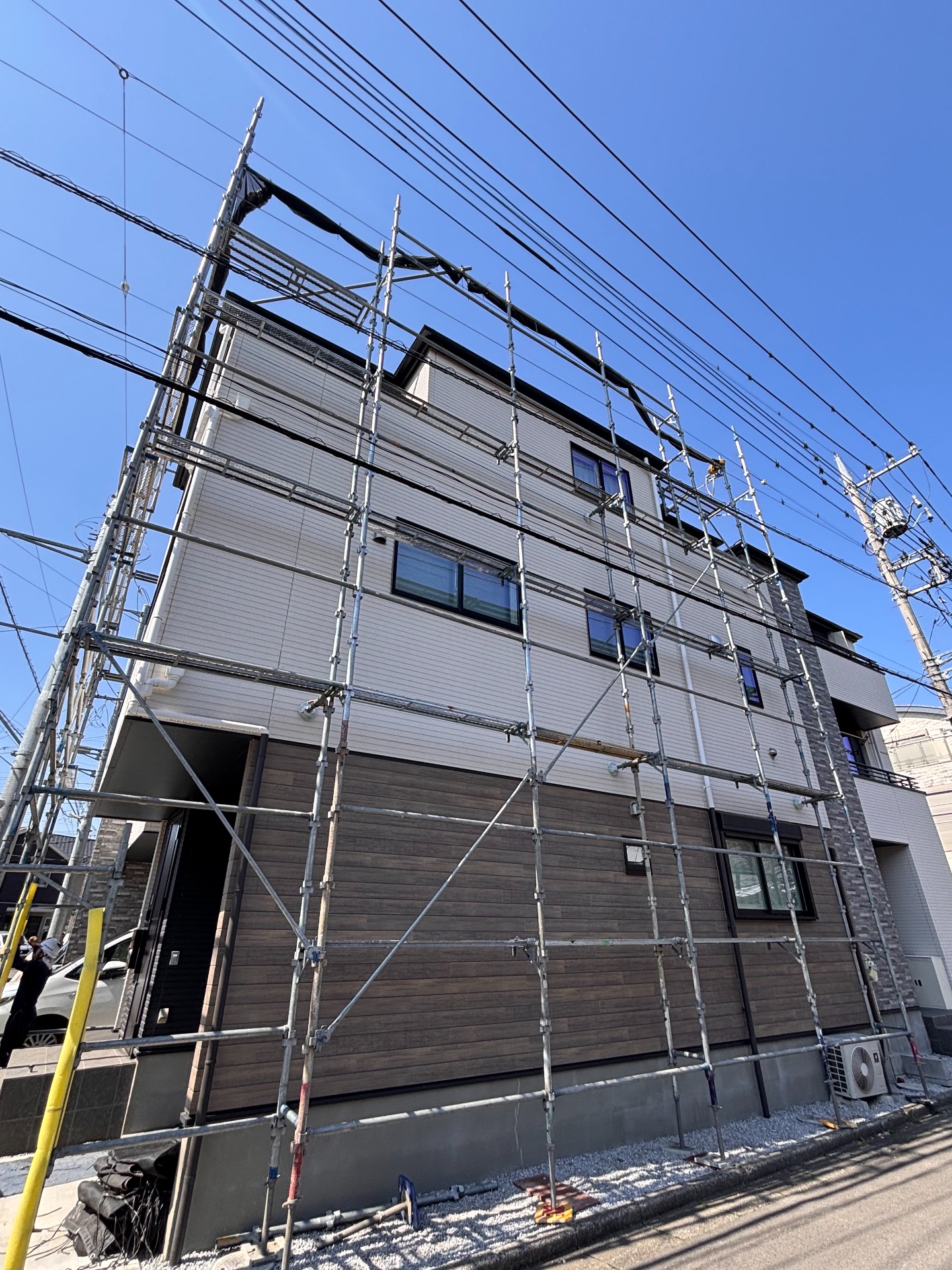 【足場】埼玉県所沢市けやき台にて仮設工事