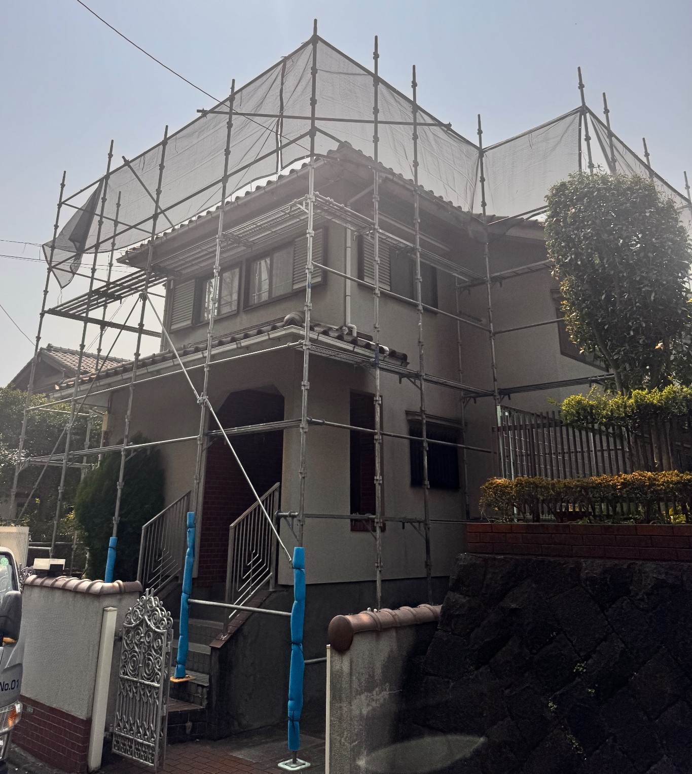 【足場】埼玉県所沢市松が丘にて仮設工事