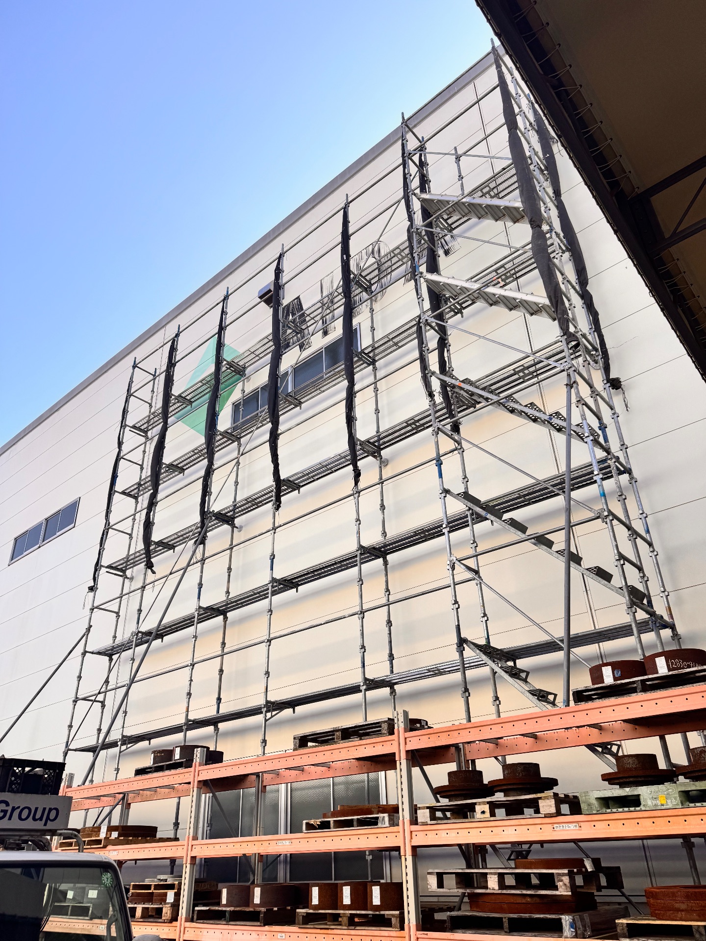 【足場】相模原市緑区根小屋にて仮設工事