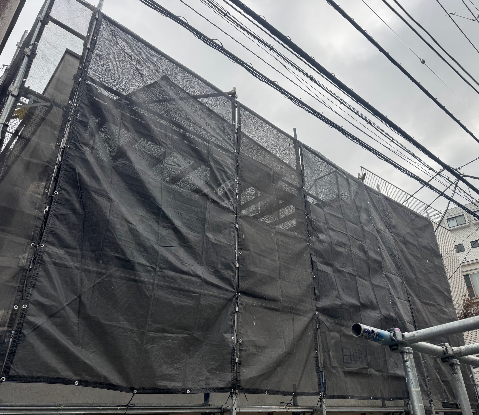 【足場】杉並区松庵にて仮設工事