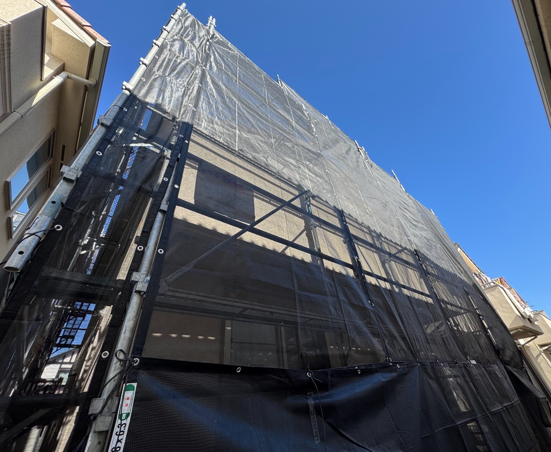 【足場】武蔵野市関前にて仮設工事