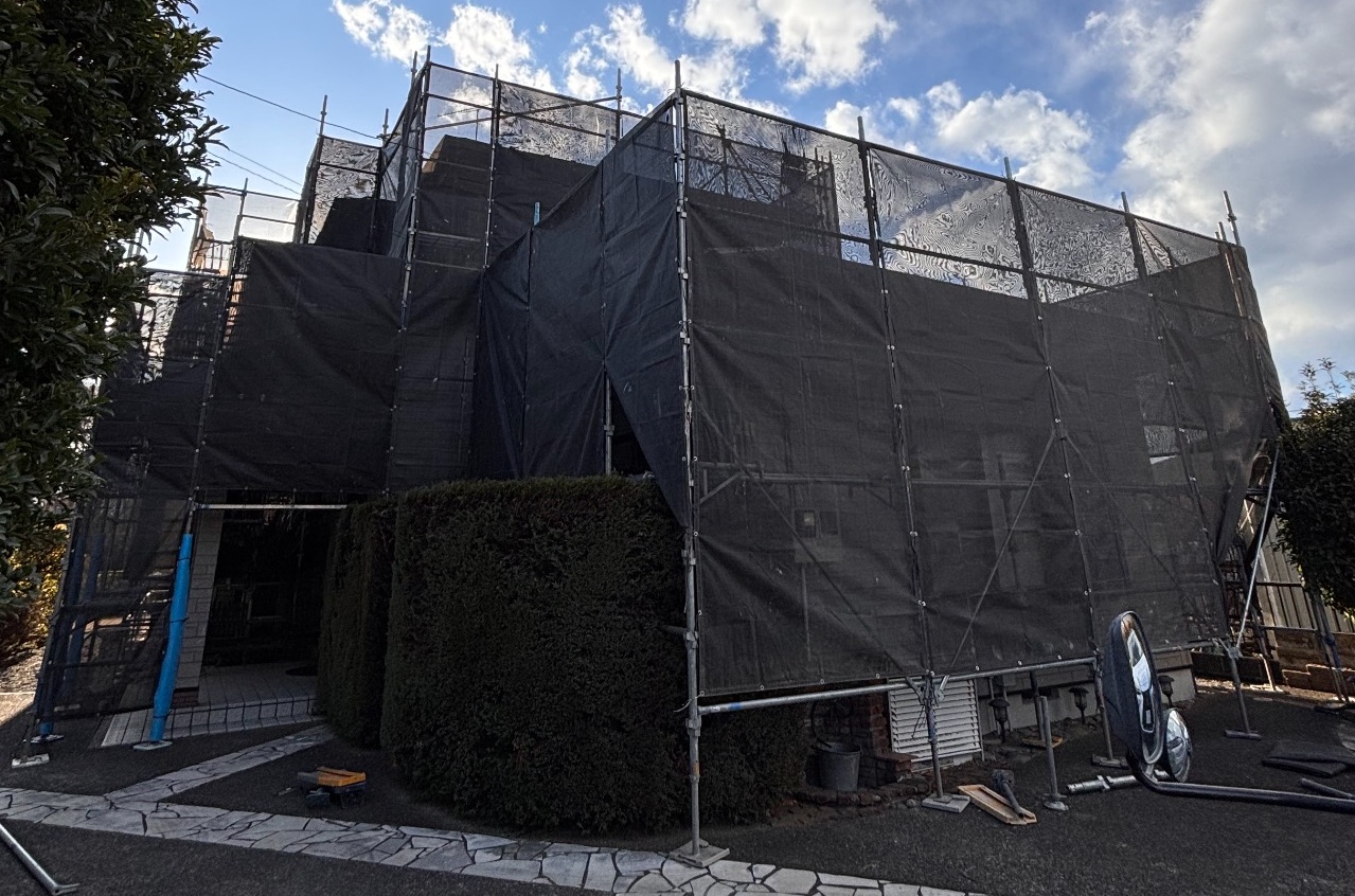 【足場】相模原市南区当麻にて仮設工事