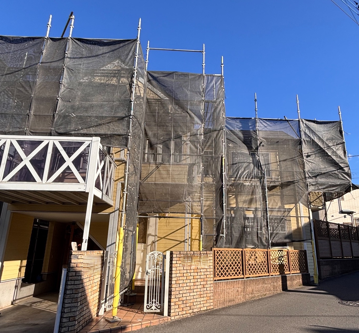 【足場】千葉県柏市東にて仮設工事