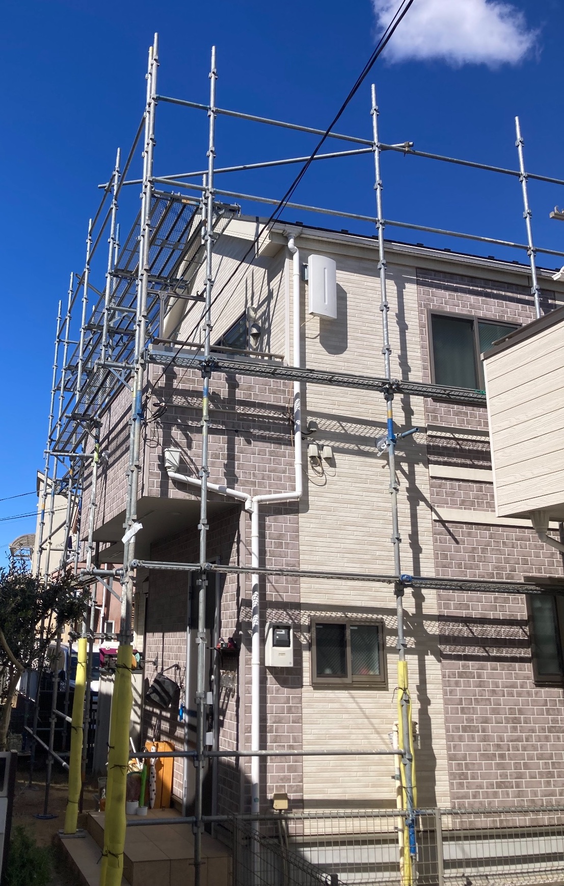 【足場】西東京市芝久保町にて仮設工事