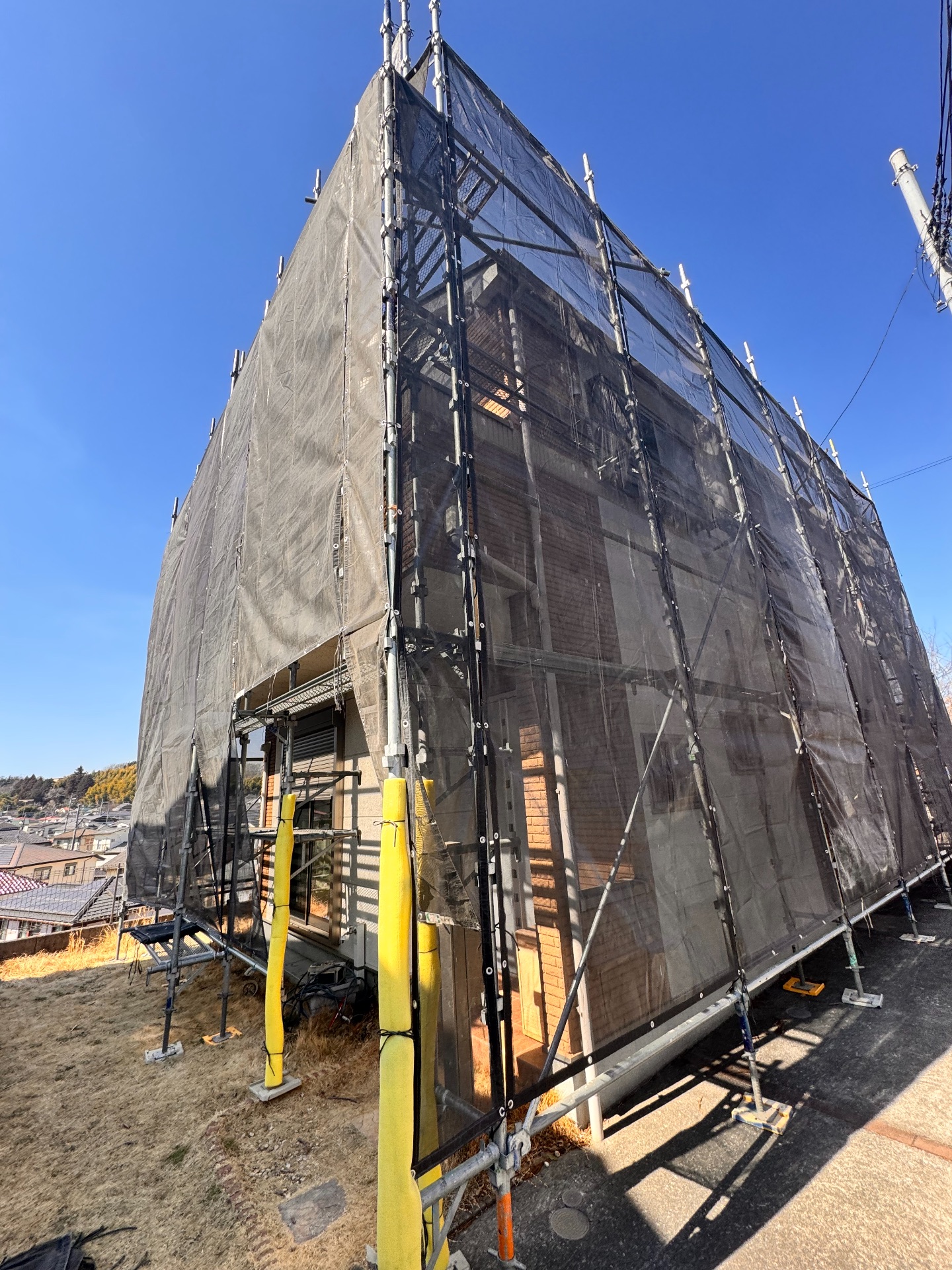 【足場】八王子市大船町にて仮設工事