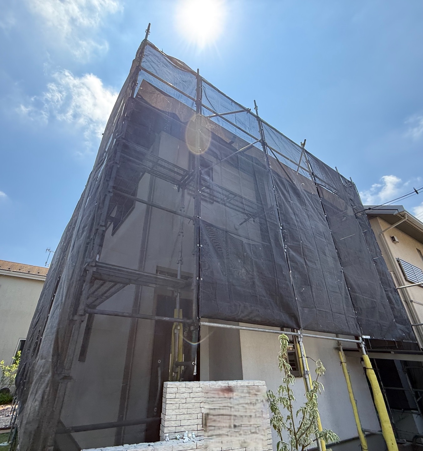 【足場】茅ヶ崎市みずきにて仮設工事