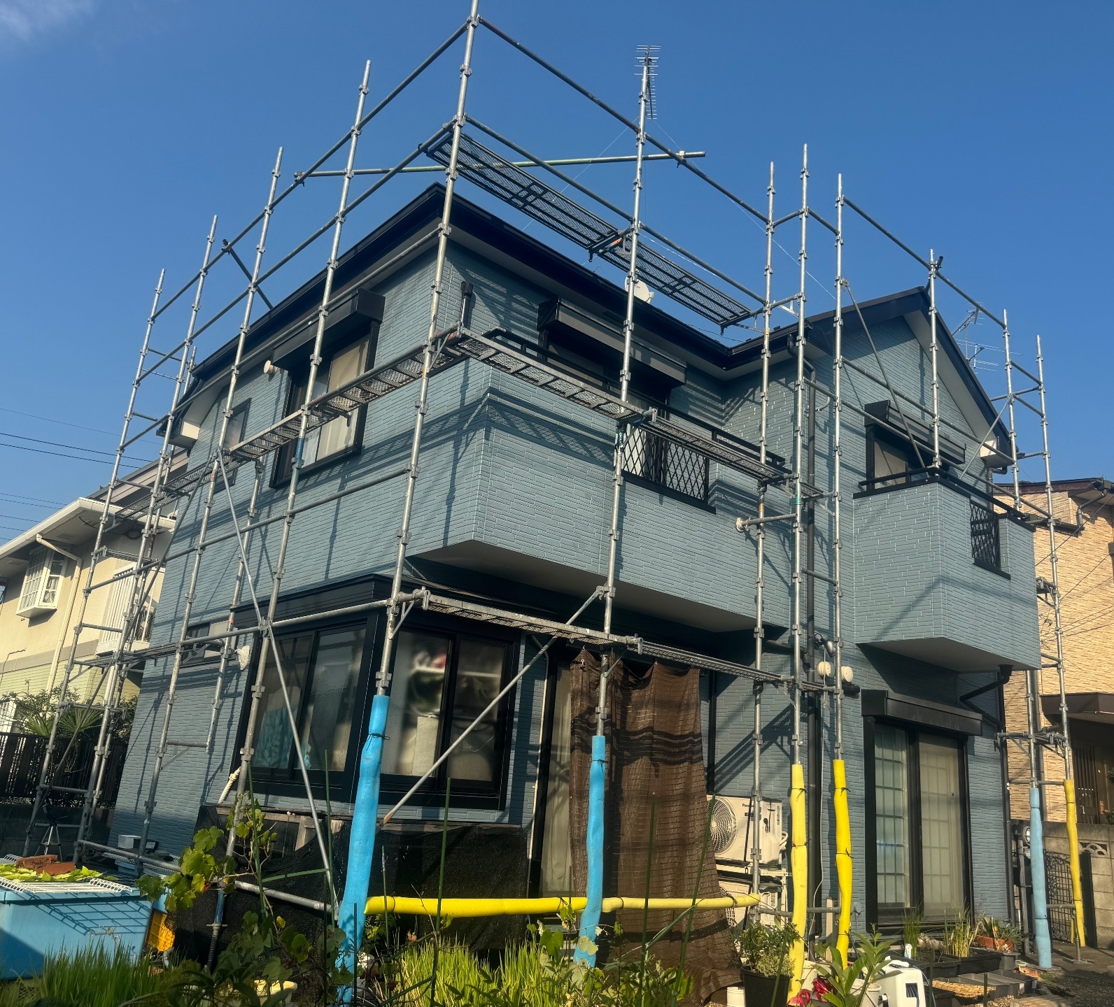 【足場】町田市野津田町にて仮設工事