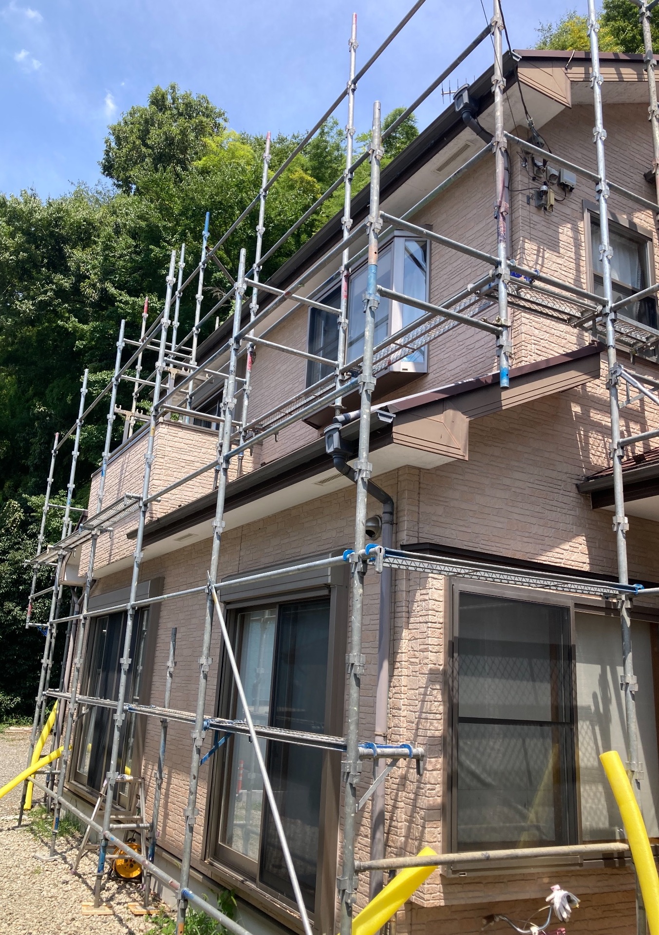 【足場】愛川町田代にて仮設工事