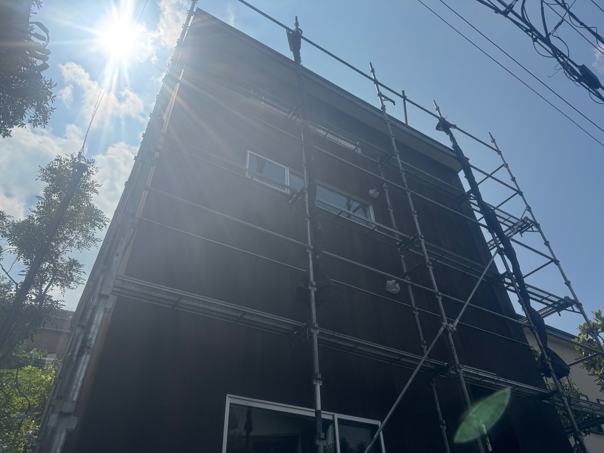 【足場】世田谷区上野毛にて仮設工事