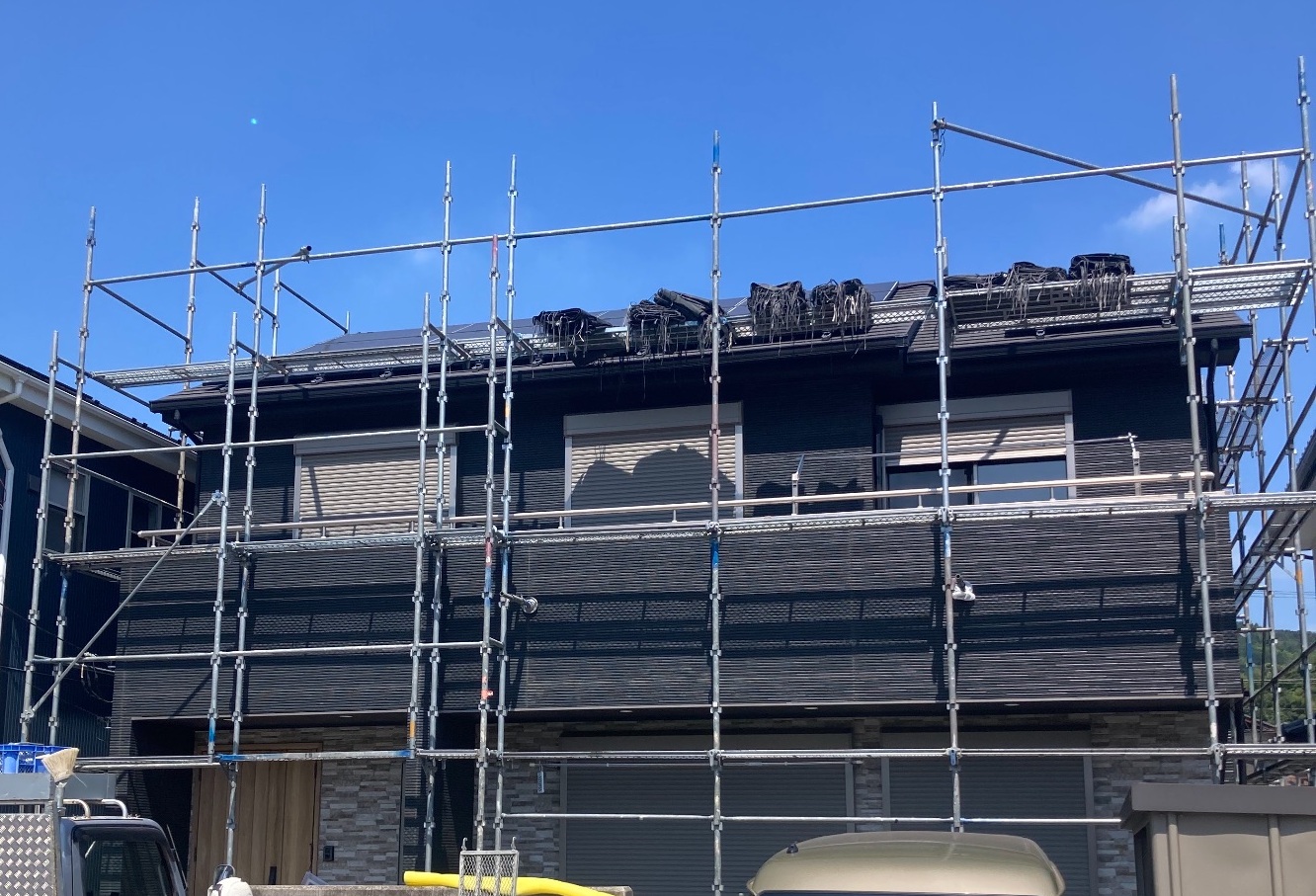 【足場】愛川町田代にて仮設工事